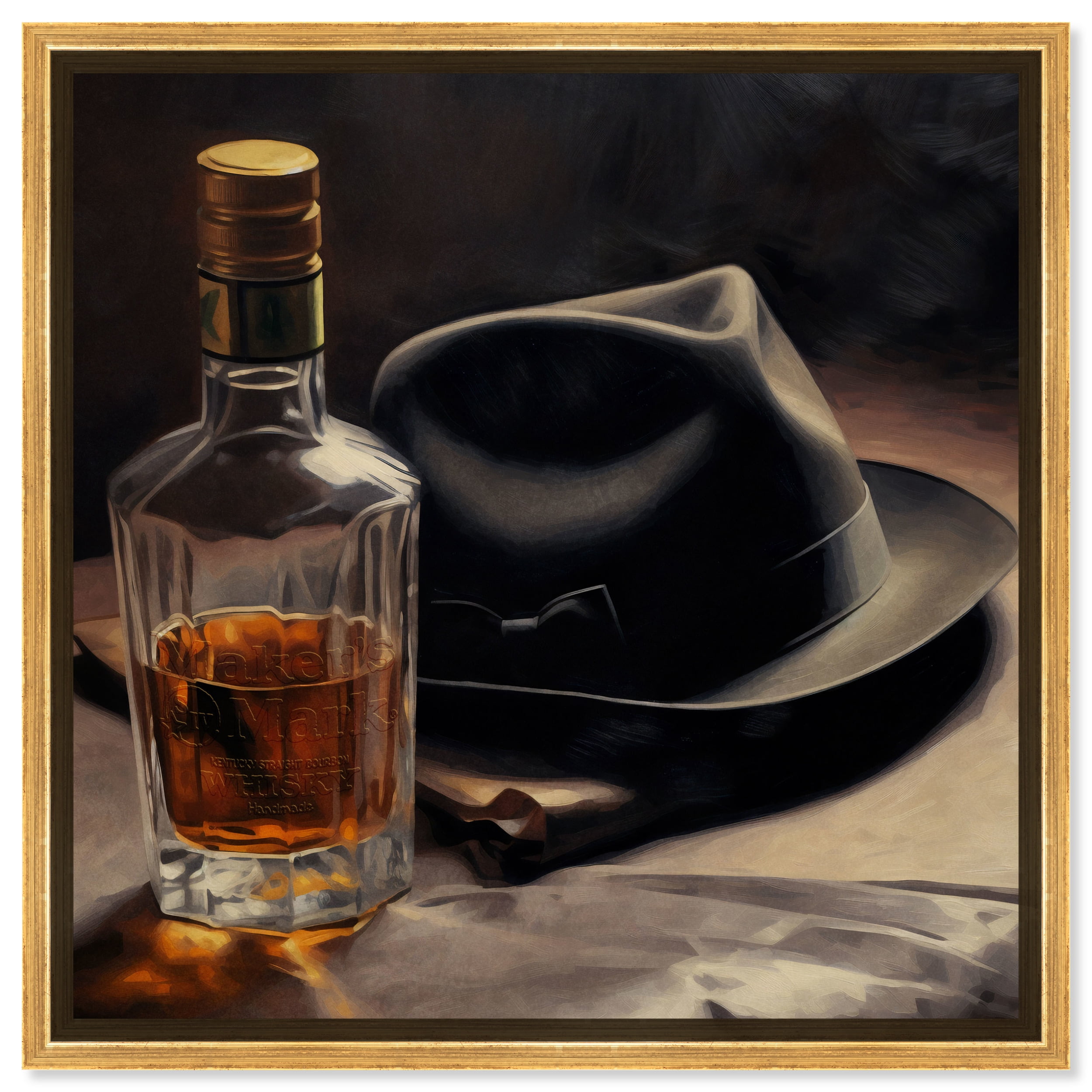 Whiskey And Vintage Hat II Bar Cart Man Cave Canvas Wall Art by ... Whiskey And Vintage Hat II Bar Cart Man Cave Canvas Wall Art by ...