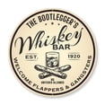 thumbnail image 1 of Whiskey Bar Sign, Est. Year Sign, Bar Aluminum Metal Decor Sign - 12" Round, 1 of 4