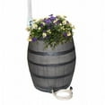 thumbnail image 1 of Whiskey Barrel Flat-Sided Rainwater Urn - Gray, 1 of 4