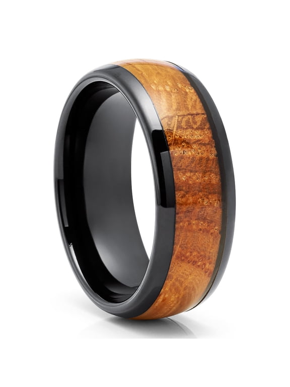 Whiskey Barrel Wedding Rings,8mm Wedding Ring,Tungsten Carbide Ring,Engagement Ring,8mm Wedding Ring