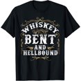 thumbnail image 1 of Whiskey Bent And Hellbound Shirt Funny Whiskey Bourbon T-Shirt, 1 of 4
