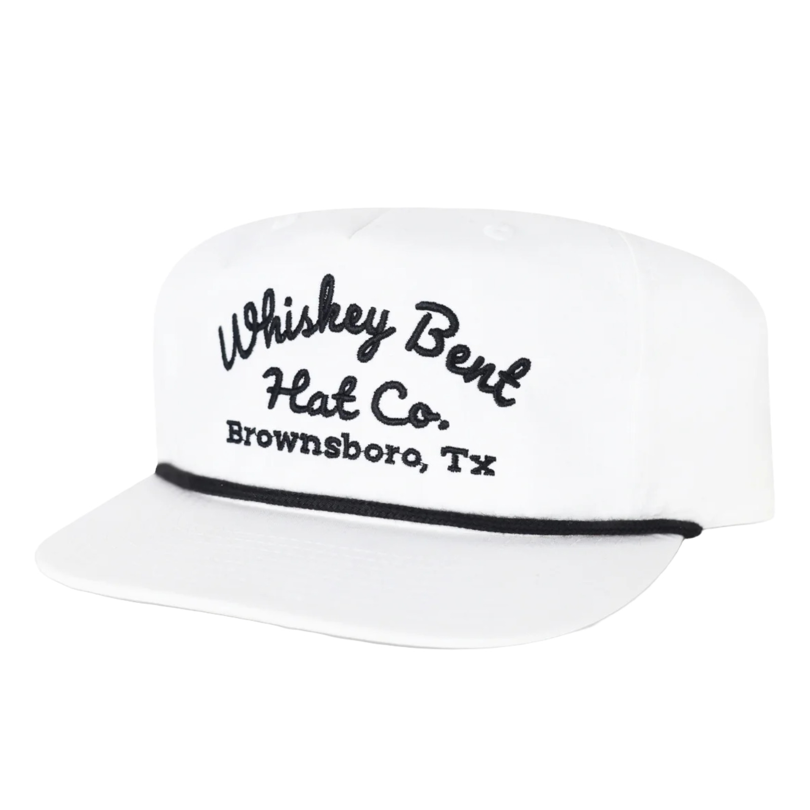 Whiskey Bent Men's The Frio Logo White Snapback Hat FRIOWHT