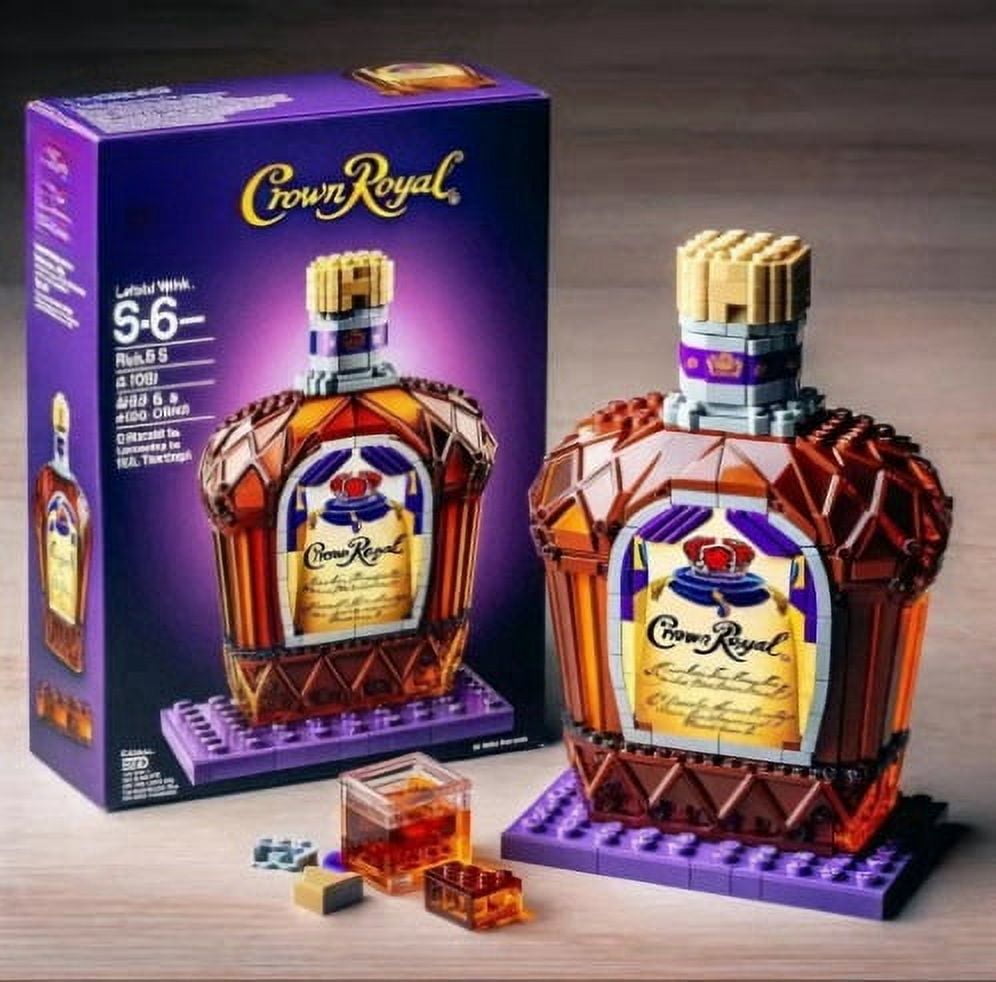 Whiskey Bottle Building Block Set,Collectible Construction Kit,Creative ...