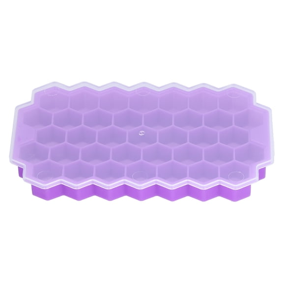 Whiskey Cocktail Ice Cube  s with Hexagonal Designs, Stackable & Space Saving Food Grade   Material, Easy Release Bpa Free Silicone Ice Trays for Chilled Drinks,