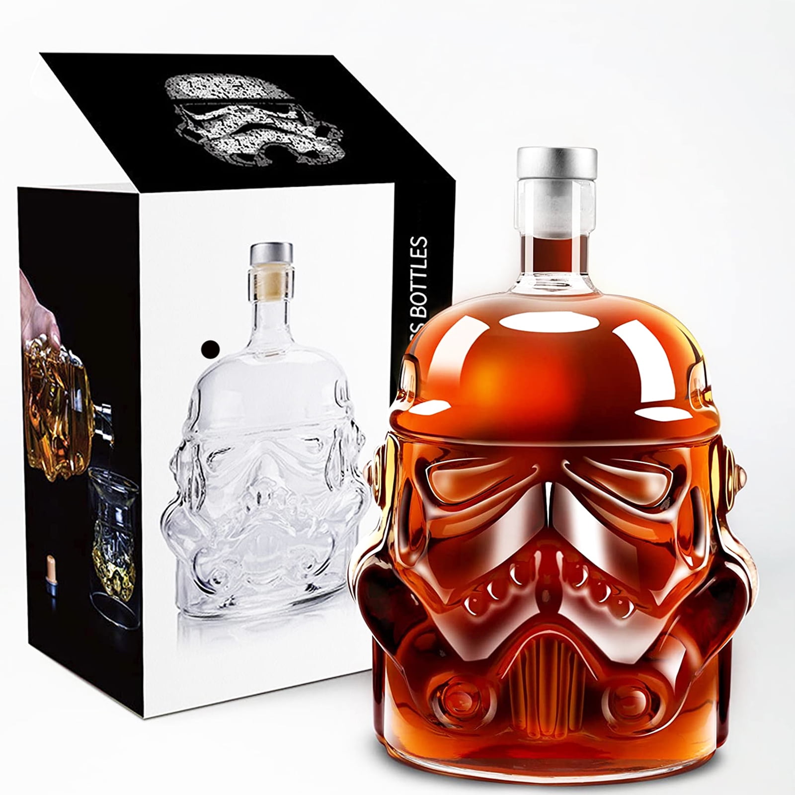 Star Wars Transparent Whiskey Decanter Set Stormtrooper Bottle