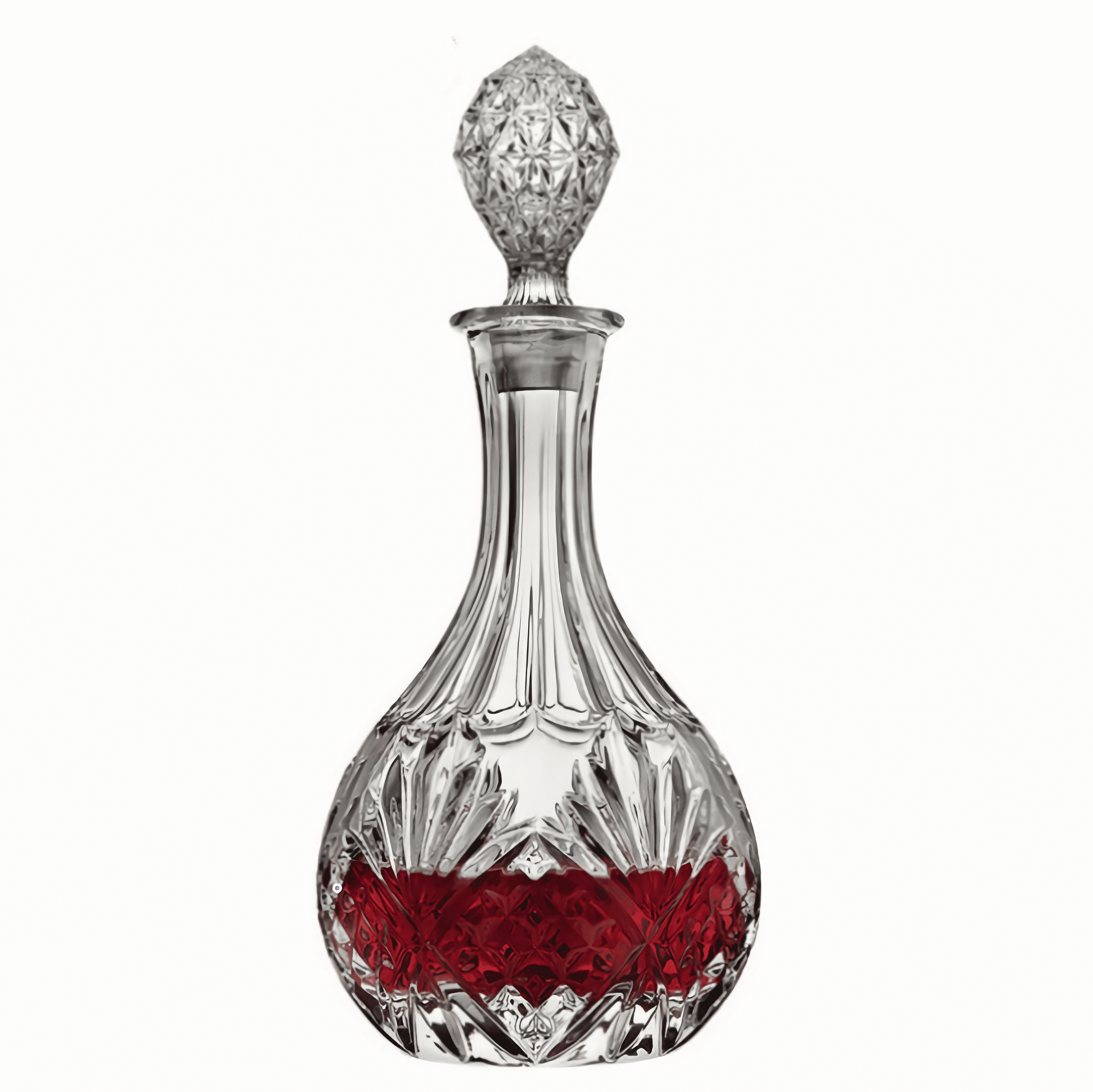 Whiskey Decanter with Airtight Stopper, Liquor Decanter, 27oz Lead-Free Crystal Wiskey Brandy Vodka Bourbon Decanter for Gift, Home, Bar, Party Decor, Clear