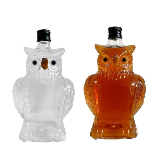 Whiskey Decanter Bottle - Owl Shape Vintage Wine Decanter Glass Bottle for Father, Boyfriend, Grandfather, Uncle, Family Gathering, Party