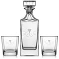 thumbnail image 1 of Whiskey Decanter Gift Set With 2 Whiskey Old Fashioned Rocks Glasses Cat Face Whiskers, 1 of 1