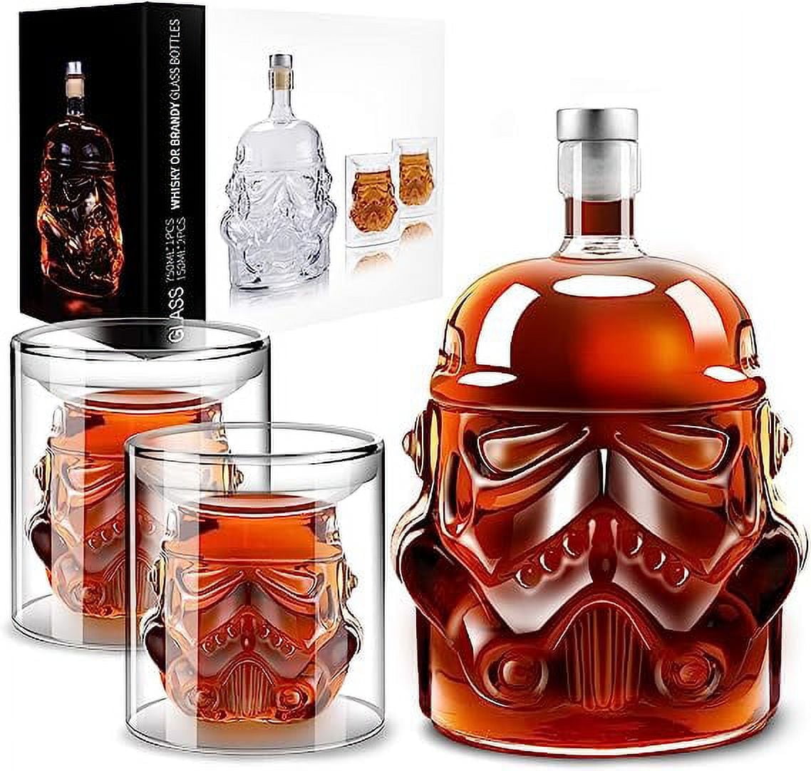 XTEILC Whiskey Decanter Set Transparent with 150ml Glasses