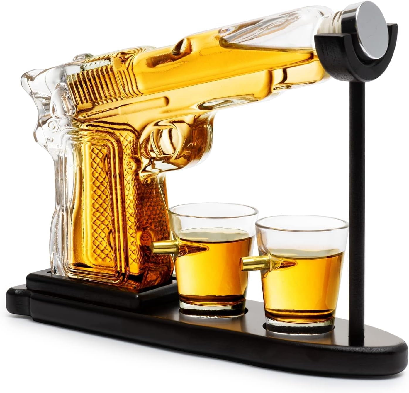 Whiskey Decanter Set,Whiskey Dispenser 230ml with Two Shot Glasses 50ml,Gifts for Men Dad