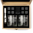 thumbnail image 1 of Whiskey Glass Gift Box Set with Whiskey Stones and 2 Rocks Glasses Realtor Real Estate Agent Broker Miracle Worker Job Title Funny, 1 of 1