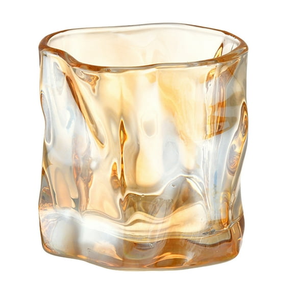 Whiskey Glasses- Old Fashioned Whiskey Glasses for Scotch Lovers/Style Glassware for Bourbon/Rum glasses/Bar whiskey glasses(Brown)