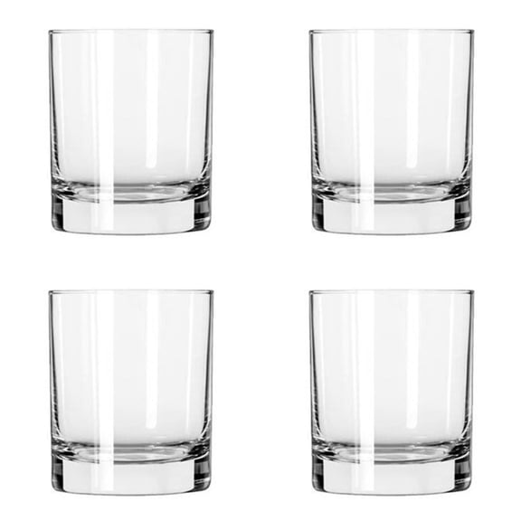 Whiskey Glasses-Premium 7.7 OZ Scotch Glass Set of 4 - Old Fashioned Whiskey Glasses/Style Glassware