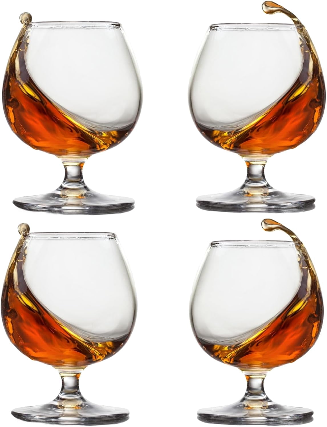 Whiskey Glasses Set of 4, Bourbon Glass, Old Fashioned Glasses, 11.5 Oz Short Stem Wine Glass for Spirits, Vodka, Scotch,Cognac, Brandy, Cocktails for Easter Sunday