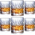 thumbnail image 1 of Whiskey Glasses Set of 6, 10oz Old Fashioned Crystal Bourbon Glass Rocks Glass Cocktail Tumbler Glasses Set, 1 of 9
