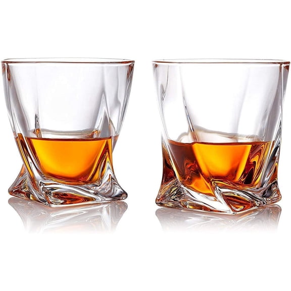 Whiskey Glasses, Ultra Clarity Glass Set, Dishwasher Safe, Wine Gifts, Set of 2 (320ML)