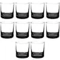 Whiskey Glasses by Libbey 10 oz. Set of 10, Bulk Pack - Heavy Base Old Fashioned Glass, Perfect for Scotch, Bourbon, Whiskey, Cocktail - Black