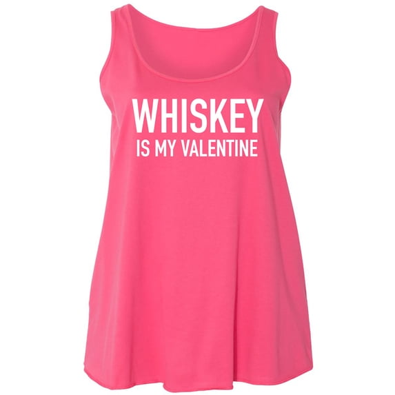 Whiskey Is My Valentine Womens Tank Top