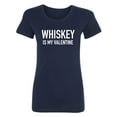 thumbnail image 1 of Whiskey Is My Valentine Womens crewneck tee, 1 of 2