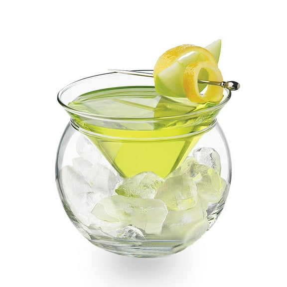 Whiskey Martini Glass Cup Ball Base Transparent Cocktail Cup