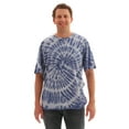 thumbnail image 1 of Whiskey & Oak Men’s Tie Dye T-Shirt – Crew Neck Tee Shirt (Tie Dye Blue With Blue, Medium), 1 of 2