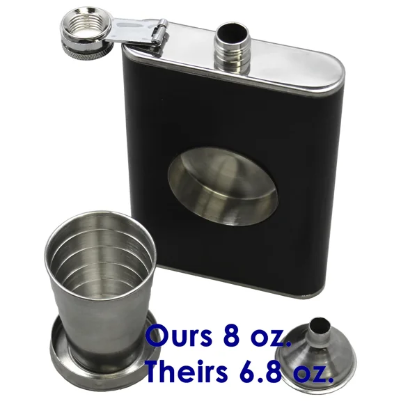Whiskey Pocket Hip 8 Oz. Stainless Flask For Wedding Groomsmen Or Bachelor Party
