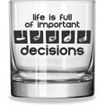 thumbnail image 1 of Whiskey Rocks Glass 11 oz. Heavy Bottom Golf Design Old Fashioned Glass, 1 of 3