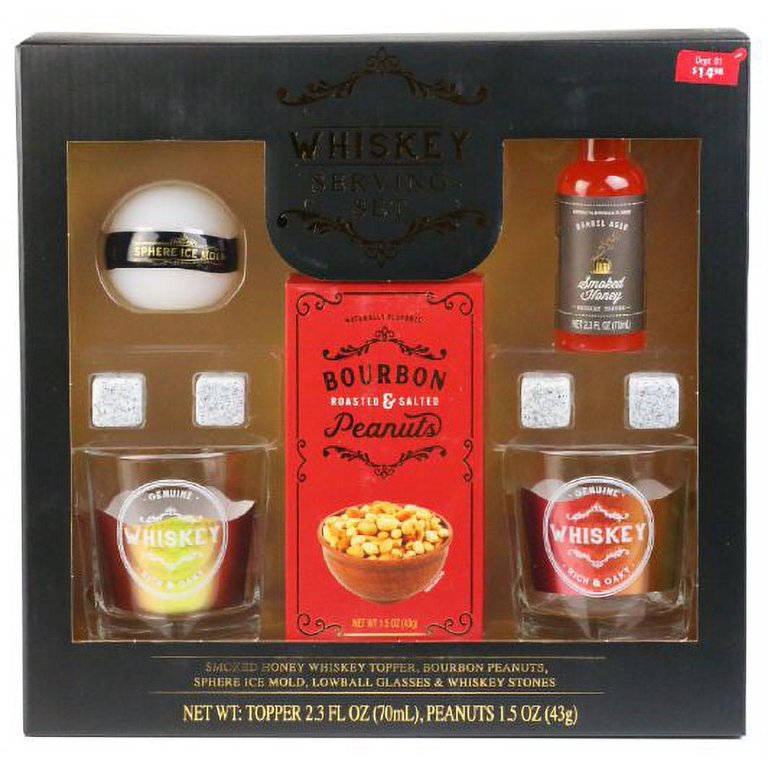 LEEBS Whiskey Set - Whiskey Gifts for Men - Whiskey Glasses Set of 2, 2  Large Sphere Ice Molds, 2 Sl…See more LEEBS Whiskey Set - Whiskey Gifts for