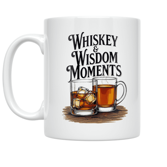 Whiskey & Wisdom Moments - Whiskey Lover - 11 oz Ceramic Coffee Mug