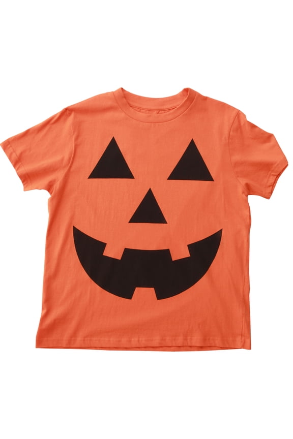 Whiskey and Oak Halloween Crew Neck T-Shirt (Pumpkin - Orange, Large)