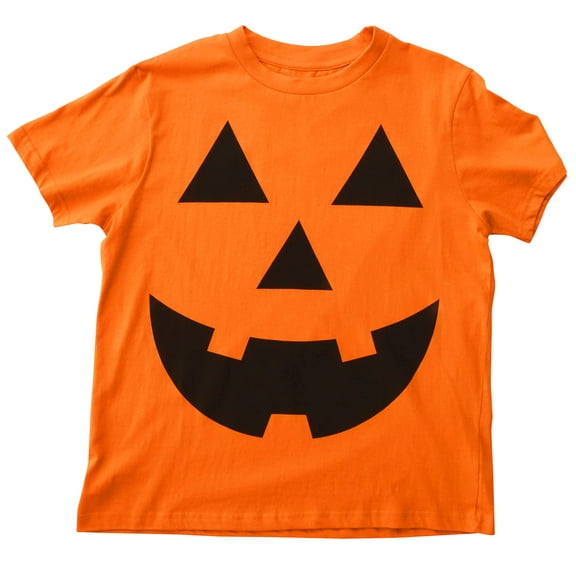 Whiskey and Oak Halloween Crew Neck T-Shirt (Pumpkin - Orange, Small)