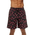 thumbnail image 1 of Whiskey and Oak Men's Bathing Suit Swim Trunks 94953-5726-XS (Black - Flamingo, Small), 1 of 3