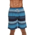 thumbnail image 1 of Whiskey and Oak Men's Bathing Suit Swim Trunks 94953-5726-XS (Blue - Stripe, X-Small), 1 of 3