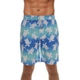 thumbnail image 1 of Whiskey and Oak Men's Bathing Suit Swim Trunks 94953-5726-XS (Blue - Turtle, Small), 1 of 3