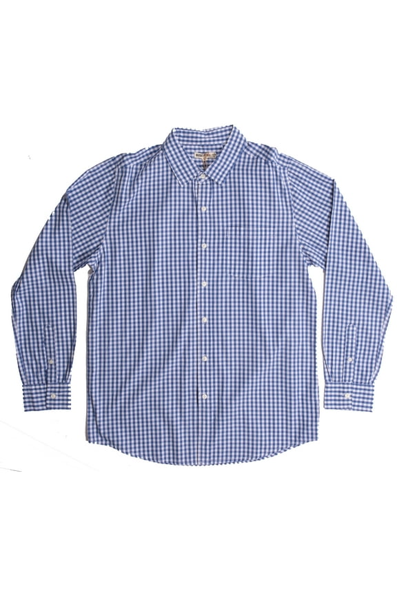 Whiskey and Oak Mens Plaid Casual Long Sleeve Button Down Shirts 67901-BLKRED-M (Royal White, XX-Large)