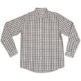 thumbnail image 1 of Whiskey and Oak Mens Plaid Long Sleeve Button Down Shirts (Grey White, Medium), 1 of 1