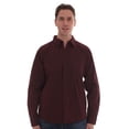 thumbnail image 1 of Whiskey and Oak Mens Slim Fit Long Sleeve Button Down Shirts 67904 (Burgundy With Pattern, Medium), 1 of 4