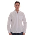 thumbnail image 1 of Whiskey and Oak Mens Slim Fit Long Sleeve Button Down Shirts 67904 (White With Pattern, X-Large), 1 of 4