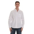 thumbnail image 1 of Whiskey and Oak Mens Solid Slim Fit Long Sleeve Button Down Shirts 67906-BLK-S (White, XXX-Large), 1 of 3