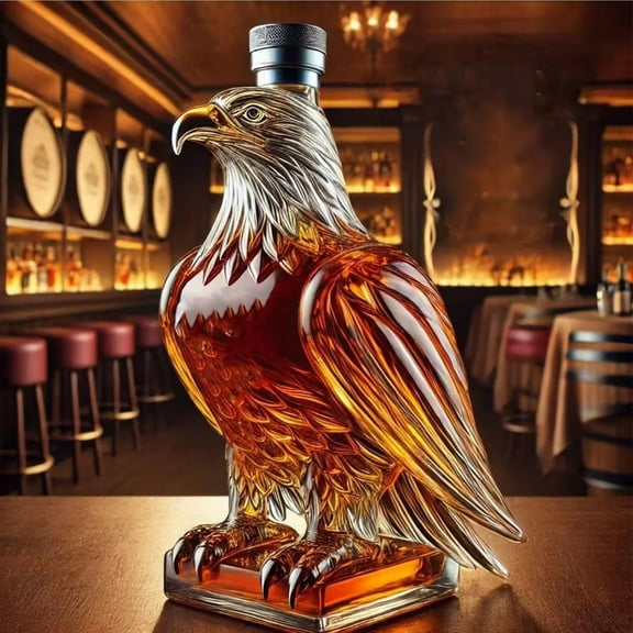 Whiskey bottle, the shape of an eagle, 9*9*19cm.