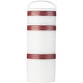 thumbnail image 1 of Whiskware Basic Stackable Snack Pack Containers - White & Purple, 1 of 6