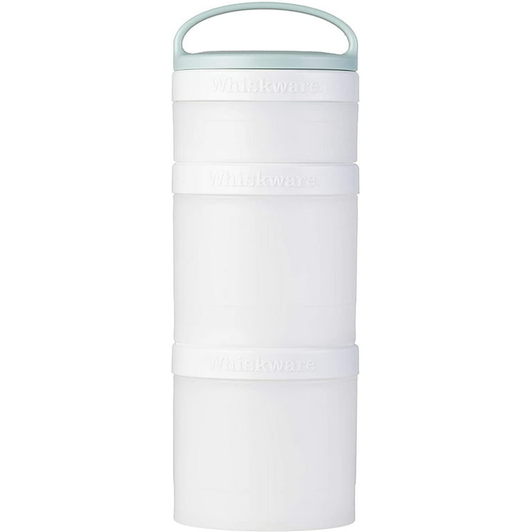 Whiskware Basic Stackable Snack Pack Containers - White & White