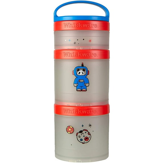 Whiskware Just For Fun Stackable Snack Pack Containers - Space Panda