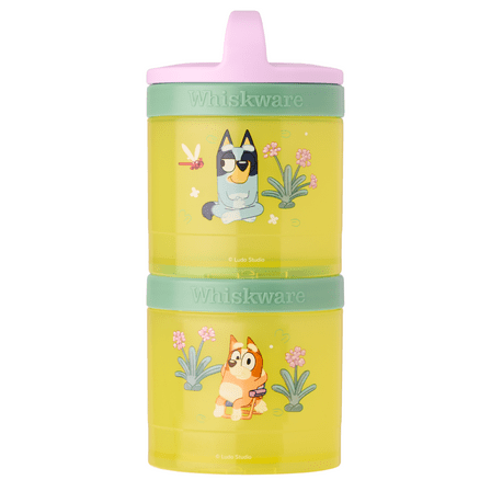 Whiskware Snack Container 2-Jar Bluey Garden