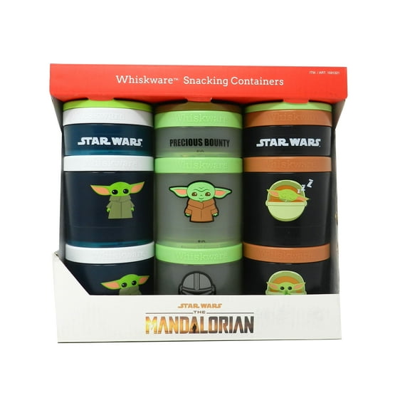 Whiskware Star Wars The Mandalorian Snacking Containers Combo 3 Pack
