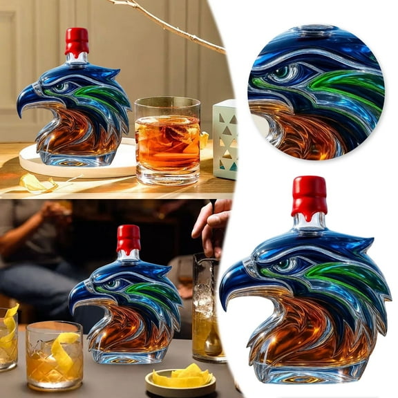 Whisky Bottles, Seahawks Bottle Wolf Bottle Decanter Eagle-shaped Weiner Dog Decor Winning Turtle Decanter Uniquely Designed Bottleãmultiple Optionsã