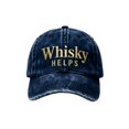 thumbnail image 1 of Whisky HELPS Baseball Cap Washed Distressed Adjustable Lightweight Breathable Casual Hat For All Seasons, 1 of 6