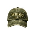 thumbnail image 1 of Whisky HELPS Baseball Cap Washed Distressed Adjustable Lightweight Breathable Casual Hat For All Seasons, 1 of 6