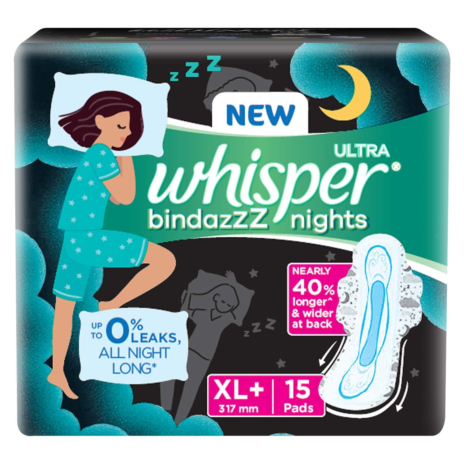 Whisper pads discount