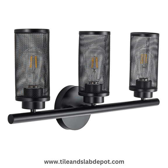 Whisper Black Vanity Lights Painted Black Finish Modern Vanity Lighting for Kitchen Bedroom and Bathroom